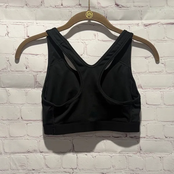 Nike Swoosh Black and White Racerback sports bra with Womans Size‎ Small - Image 2
