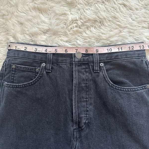 Aritzia Denim Forum Jeans The '90s Joni Hi-rise Loose Jean Black Sz 25 - Image 10