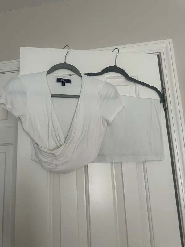 White Lulus Two-Piece Set - Image 4