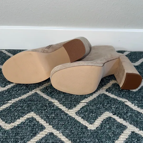 Steve Madden Adryana Sand Suede Platform Ankle Boots Size 10 - Image 7