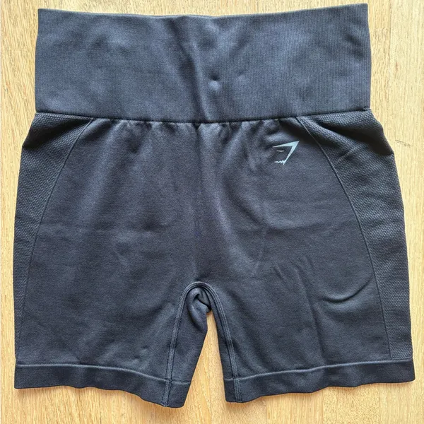 Gymshark Black Athletic Shorts High-Waisted Compression - Image 2