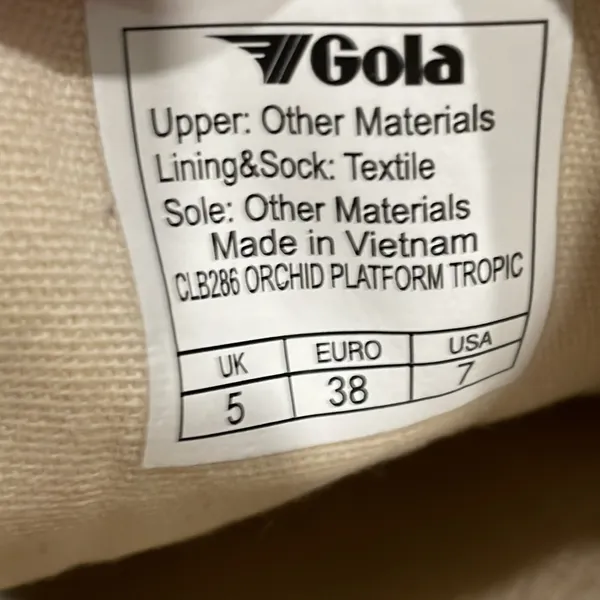 Gola Orchid orchid platform tropic cheetah, silver and pink sneakers size 7 - Image 8