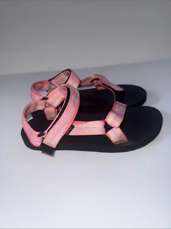 Teva Pink Multi-Striped Strap Women's Sandals - Image 4