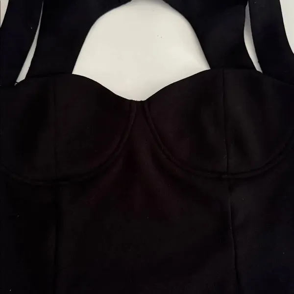 Zara Black Bustier top EUC - Image 4