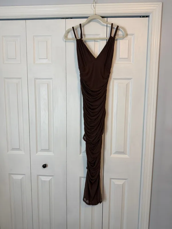 NWOT Micas Brown Sleeveless Dress - Image 4