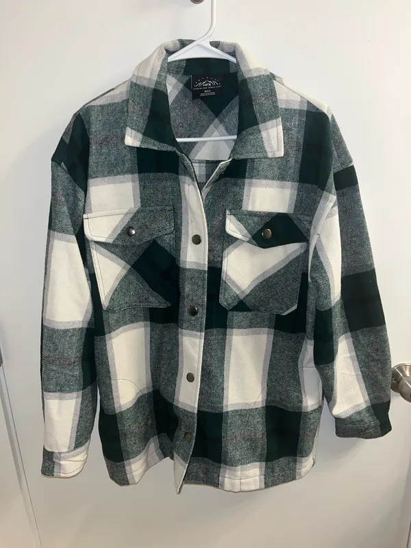 HFX Green Fleece Shacket - Image 3