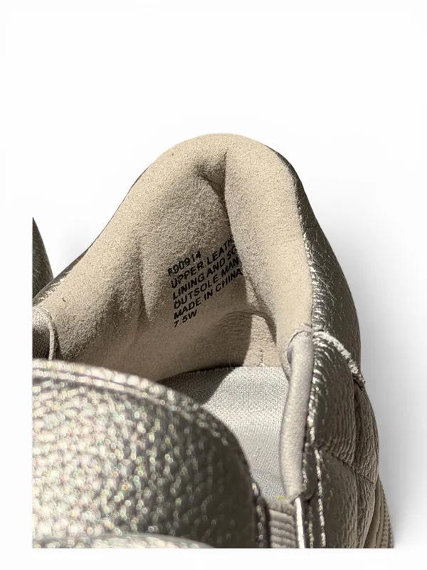 Joy Luxe Genuine Leather Bow Platform Sneakers Orthotic Slip On Pewter‎ 7.5W - Image 8