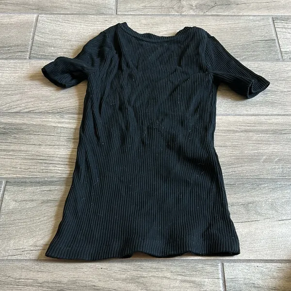 Tory Burch ribbed short sleeve top - Image 3