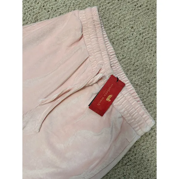 NWT Southern Marsh Courtney Corduroy Lounge Pants Pink Velour M Preppy - Image 11
