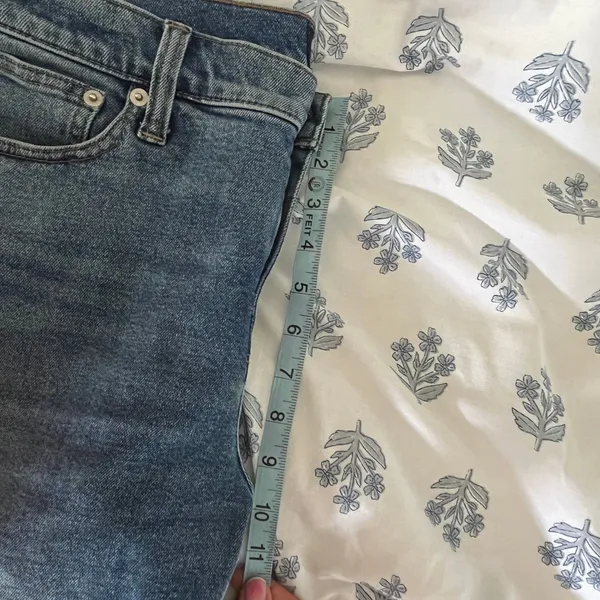 J.Crew Womens Mid-Rise Flare‎ Crop Jean All Day Stretch Blue Denim CL215 Size 29 - Image 8