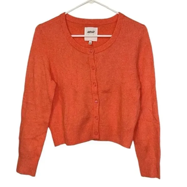 American Eagle Outfitters Peach Pop Oversized
Wool Blend Cardigan(Size XS) - Image 5