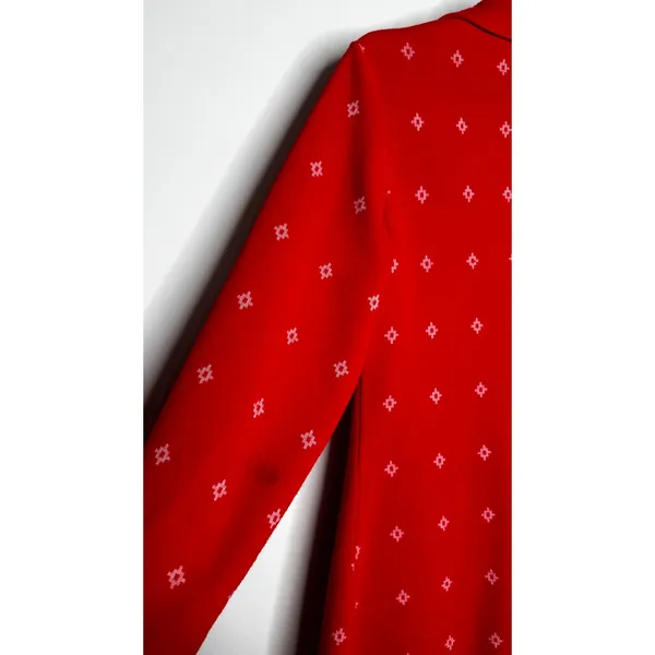 1980s Fire Islander Red Nautical Knit Pant Suit Set Small - Image 16