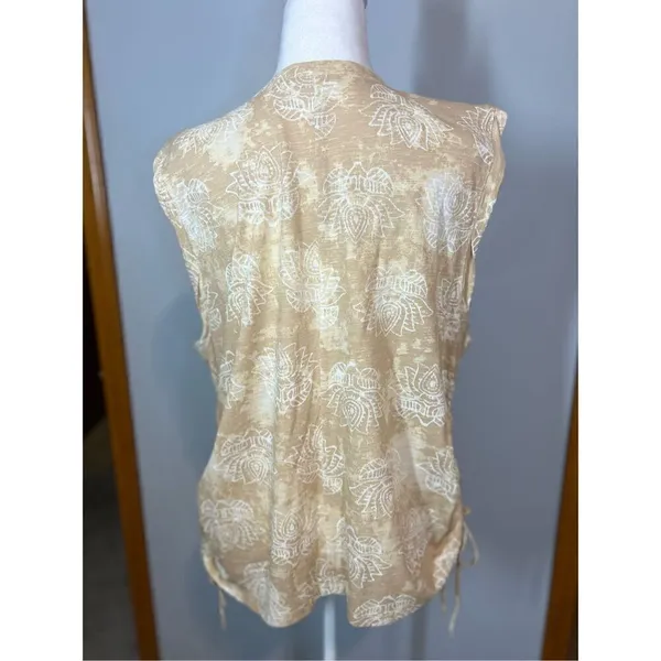 Anthropologie Pilcro Lotus Tank‎ top ruched size XL BIN P - Image 3