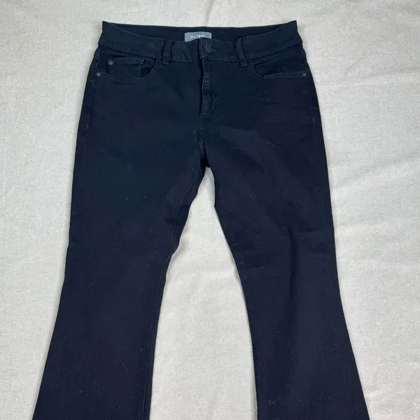DL1961 Henderson Lara Jeans Womens 28 Black Mid Rise Cropped - Image 3