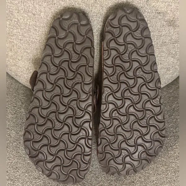 Birkenstock Dark Brown Boston Oiled Leather Clogs - size 38 - Image 9