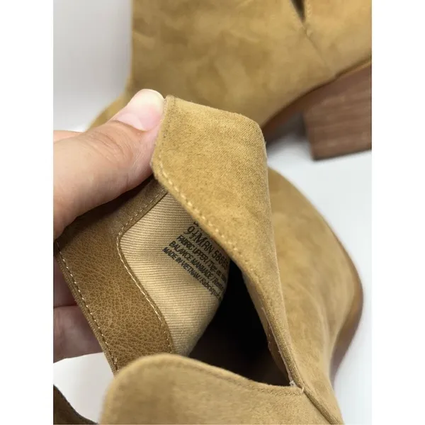 BP. Kaleb Tan Faux Suede Side Cutout Pointed Toe Ankle Booties Size 9.5 - Image 7