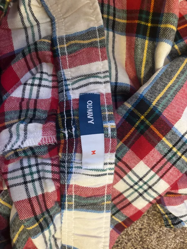 Old Navy Pajama Pants Cuffed Plaid - Image 3