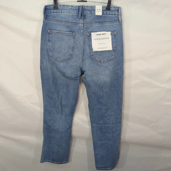 Good American Good Boy Wide Release Hem Jeans - Image 6