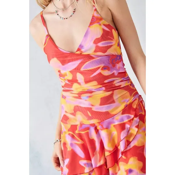 Urban Outfitters UO Silence &‎ Noise Women Fairy Dress Watercolor Psychedelic - Image 3