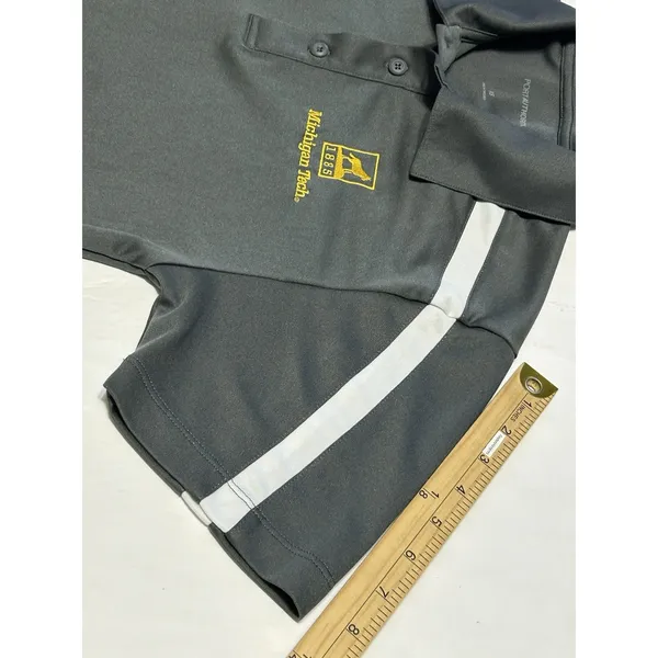 Port Authority Michigan Tech Huskies Women’s XS Performance Polo Shirt Gray VGC MTU - Image 13