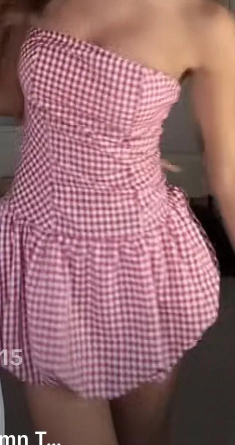 Gingham Bubble dress Red Size 2 - Image 3