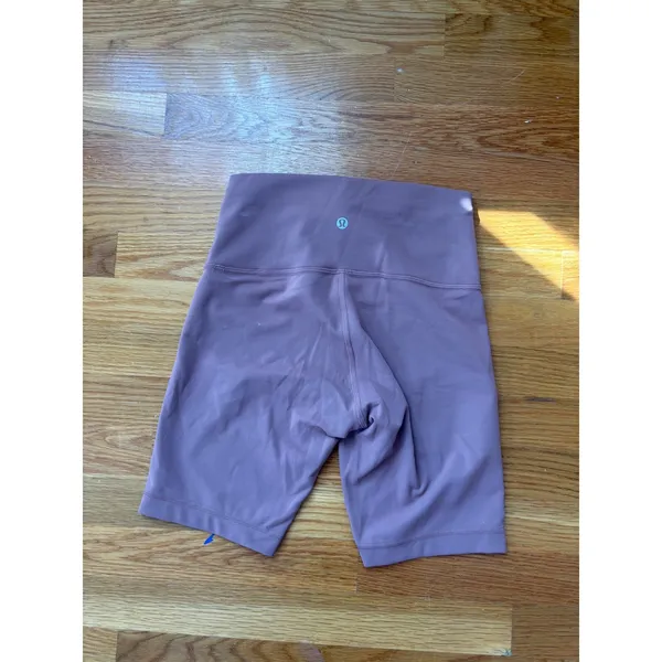 Lululemon Align High-Rise Short 8" Mauve Pink Nulu Yoga Biker Shorts Size 6 - Image 2
