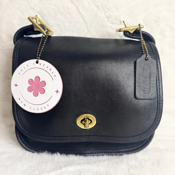 Vintage Coach Legacy 9965 Black Small Flap Bag - Image 2