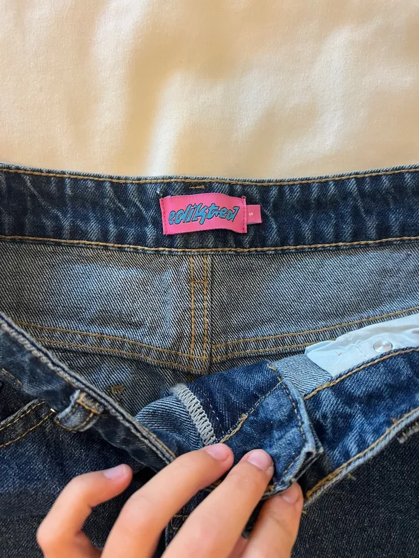 Edikted Skirt Denim - Image 3