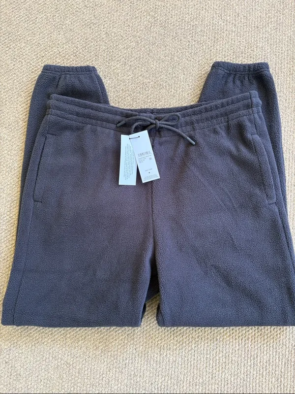 NWT UGG Cassady Micro UGGFLUFF Jogger Pants Dark Grey Size XL - Image 5