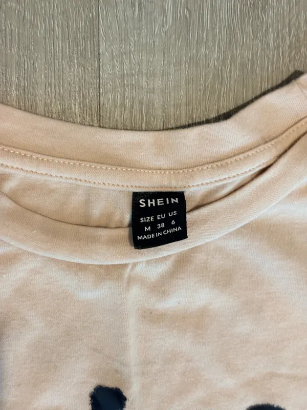 SHEIN No More Rules Graphic Crop T Pink Size M - Image 2