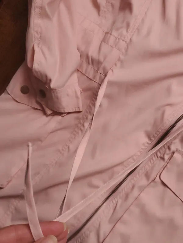 Olivia Miller Women's Pink Lightweight Hooded Jacket Linger Style Size Medium - Image 4