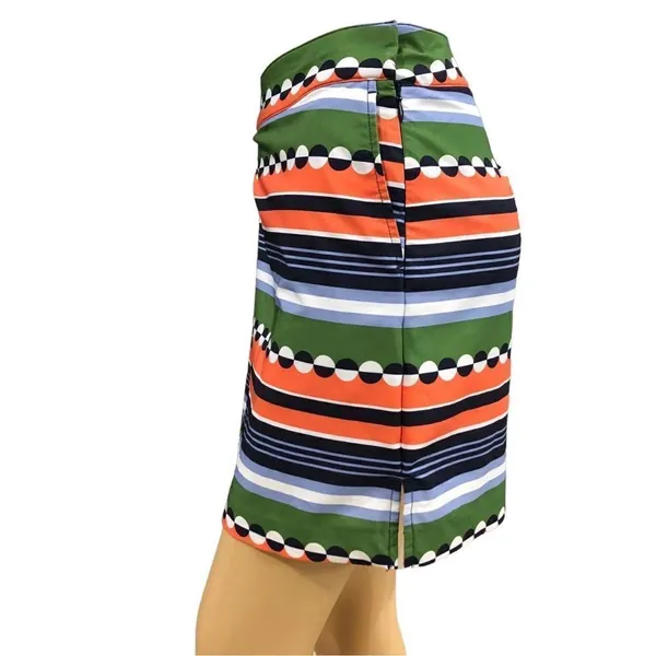 Izod Fun Striped/Circle Print Stretch Golf Tennis‎ Skirt Skort Size 10 C33 - Image 2