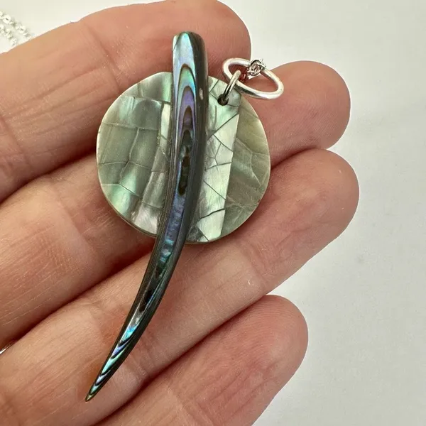 Abalone pendant necklace - Image 4
