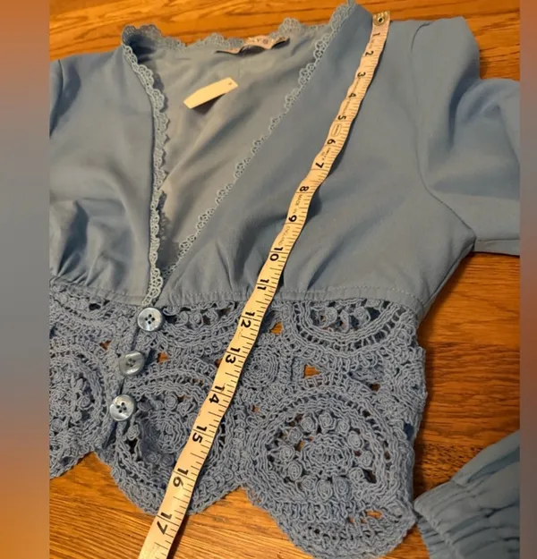 Nwt two piece wide leg pants and long sleeve matching top size M - Image 14