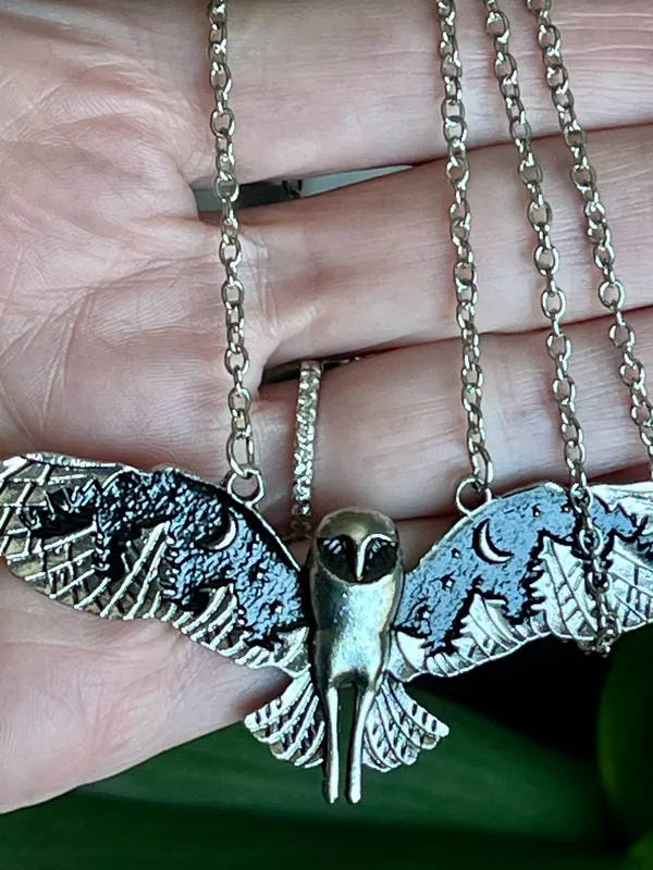 Urban outfitters owl necklace - Image 4