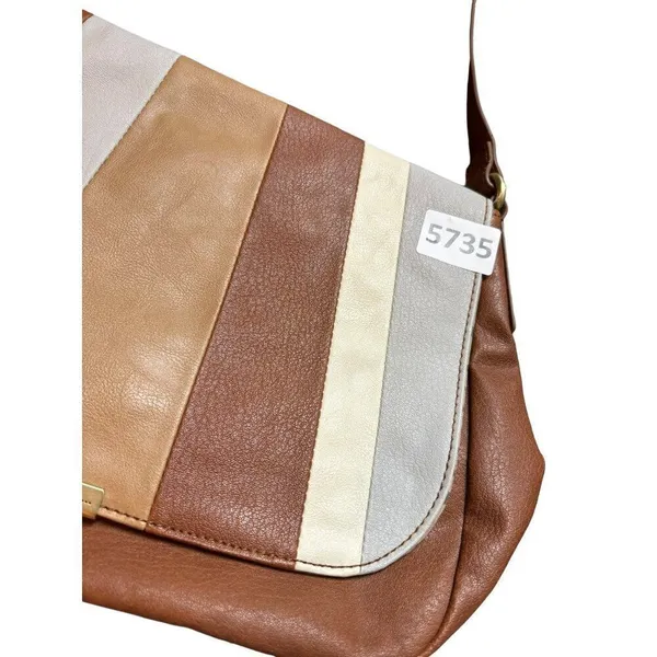 Relic Women's Multi-Color Striped Faux Leather Crossbody Bag With Polka Dot Inte - Image 13