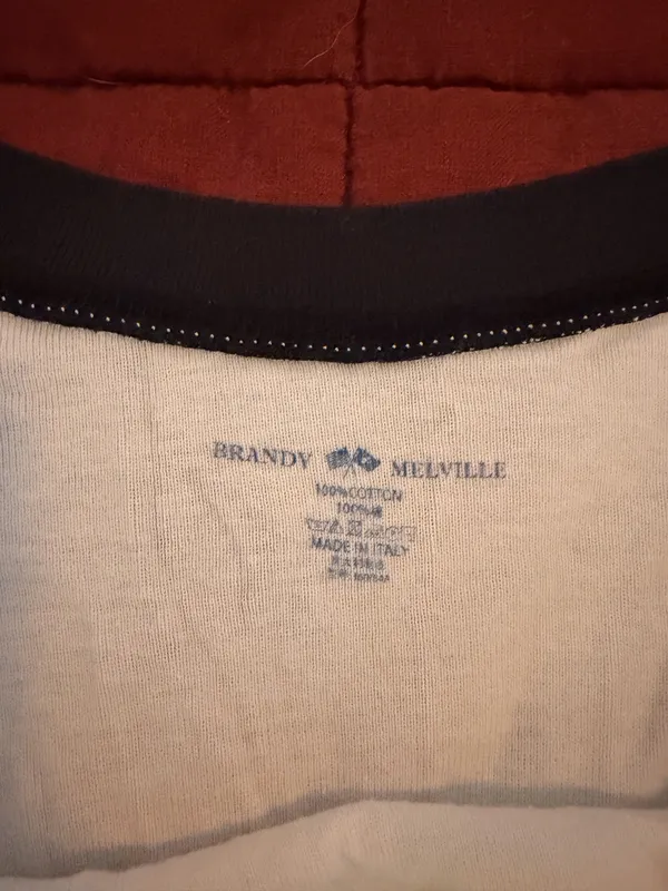 Brandy Melville Baseball Long Sleeve Tee - Image 3