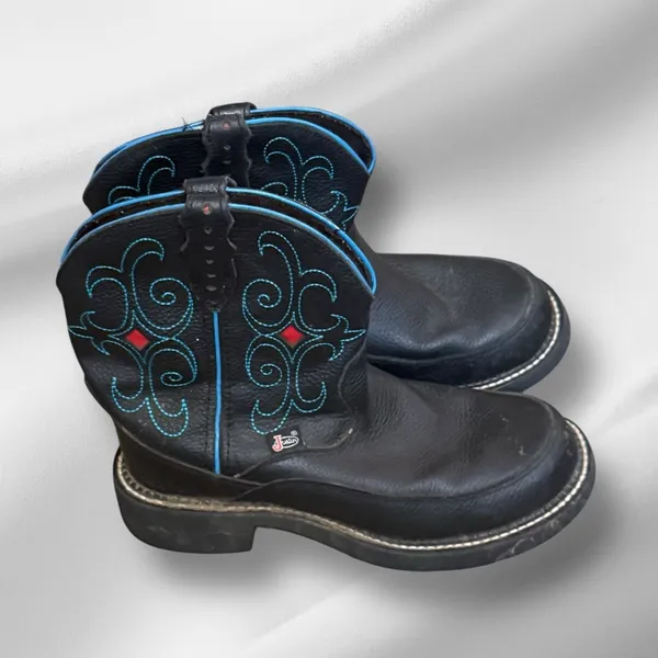 Justin Boots Gypsy‎ Black Cowboy Boots - Image 3