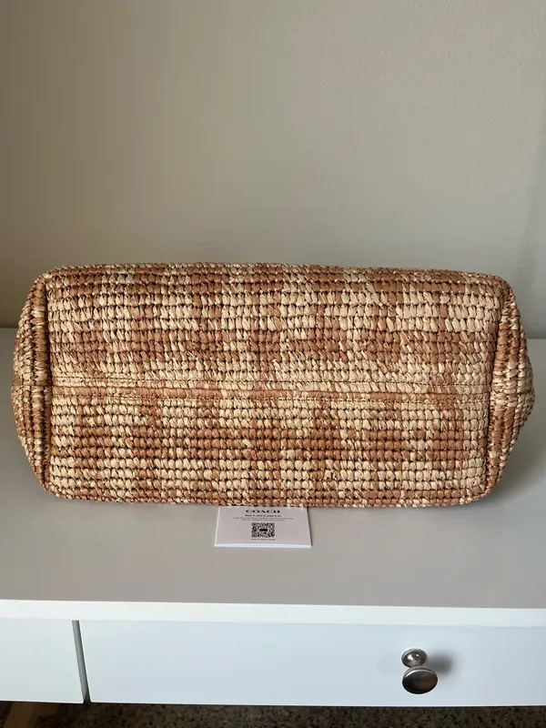 Coach City Tote Bag With Gingham Print - Image 4