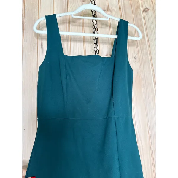 NWOT Lulus Baby, You're The One Dark Green Sleeveless Bodycon Midi Dress Party L - Image 4