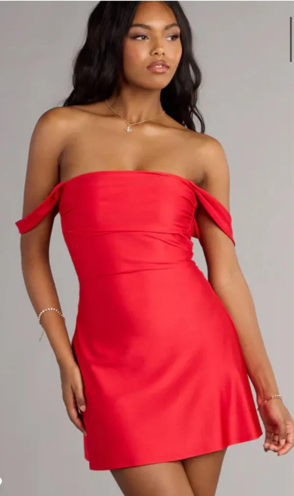 Red Windsor Mini Dress - Image 4