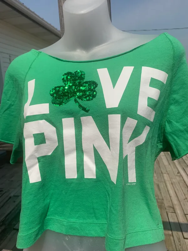 Victoria’s Secret PINK Lucky SEQUIN BLING CROP TOP - Image 3