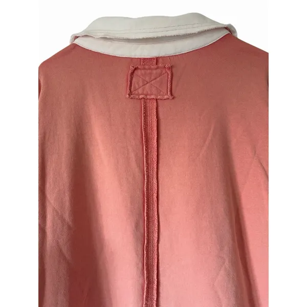 Free People We The Free Clean‎ Prep Polo Pink/Rose Women's Size Medium - Image 4