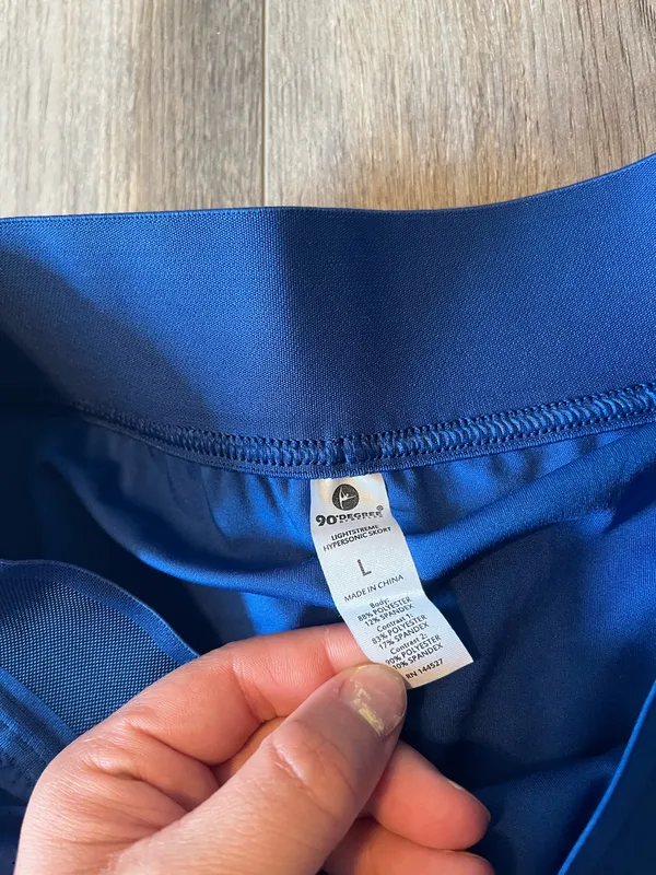90 Degrees by Reflex NWT Lightstreme Hypersonic Skort in Surf the Web Blue - Image 4
