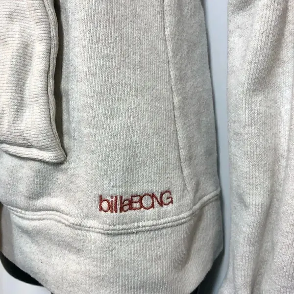 Billabong Women’s Double Breasted Coat, Hooded in Cream, Size Small - Image 2