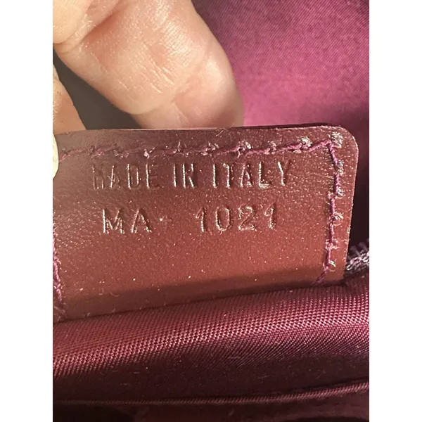 Christian Dior Double Saddle Trotter Satchel Bag Bordeaux Monogram Italy Lock - Image 5