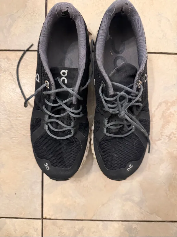 On Running Women's Athletic Sneakers in Black and Gray - Image 3