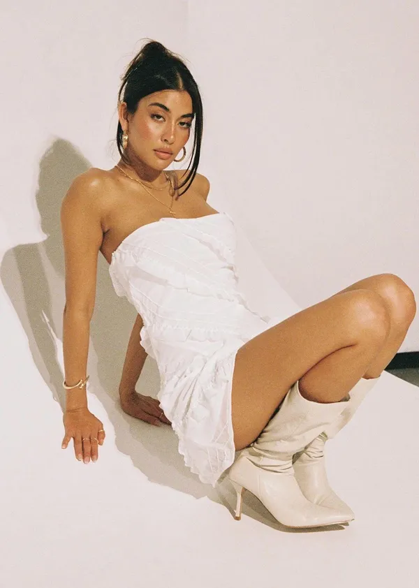 Princess Polly Strapless White Mini Dress - Image 2
