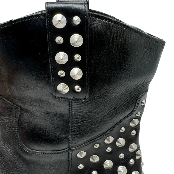 Bakers Motocore Studded Leather Mid Calf Boots Size 10 - Image 5