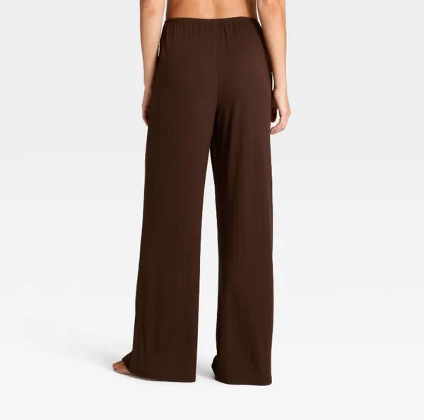 Auden ribbed long pajama bottoms Brown Size XS - Image 2